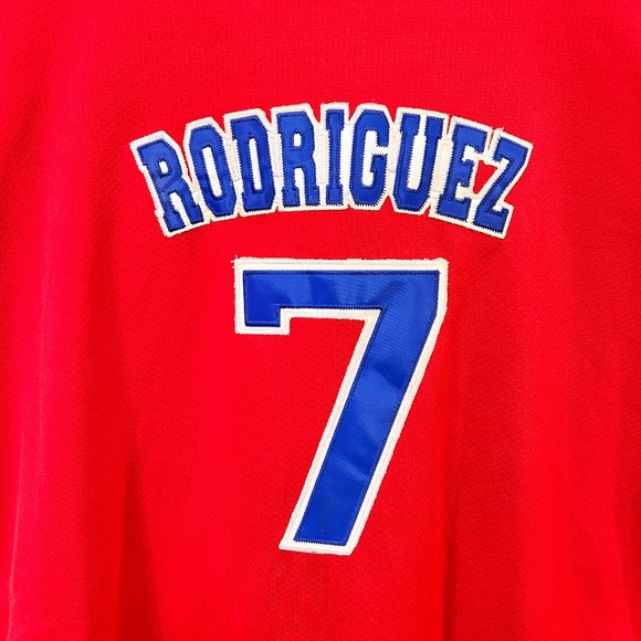 Texas Rangers,  Ivan "Pudge" Rodriguez #7 Jersey (retired), Size M, VTG - Picture 3 of 8
